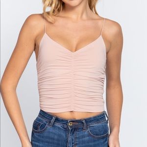 Pink Runched top